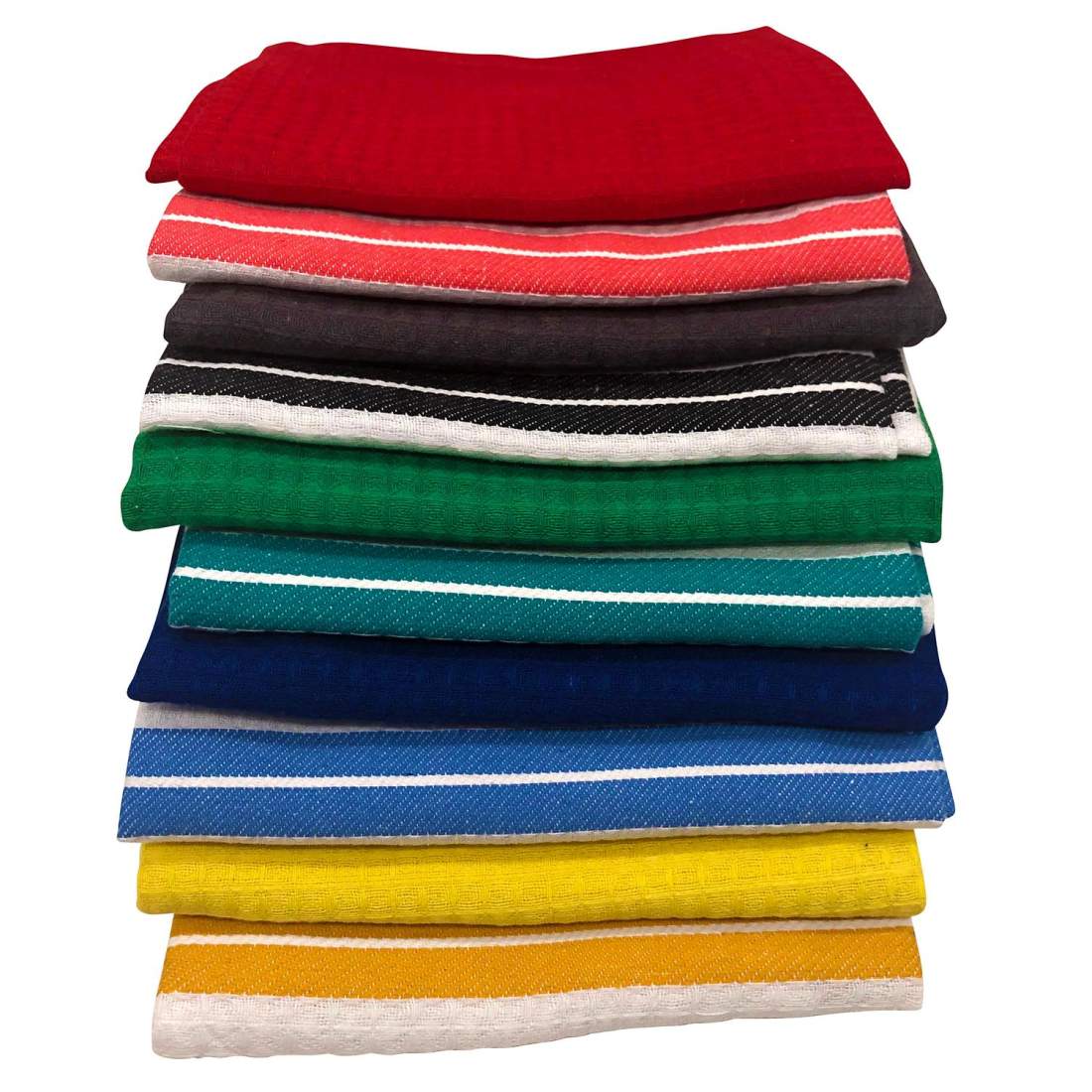 10x Kökshanddukar i Bomull - Flerfärgade | Hem & Hobby - Hem & Hushåll - Textil - Handdukar | Pryloteket