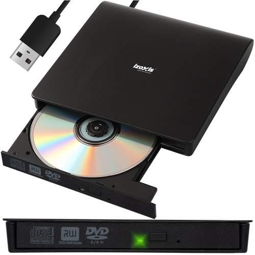 Eksternt cd/dvd-drev – USB 3.0, Plug & Play, høj hastighed