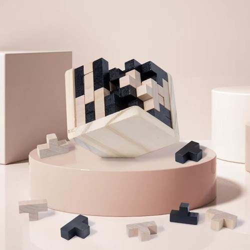 Hjernetrasser i træ – 52-delt T-blok sæt