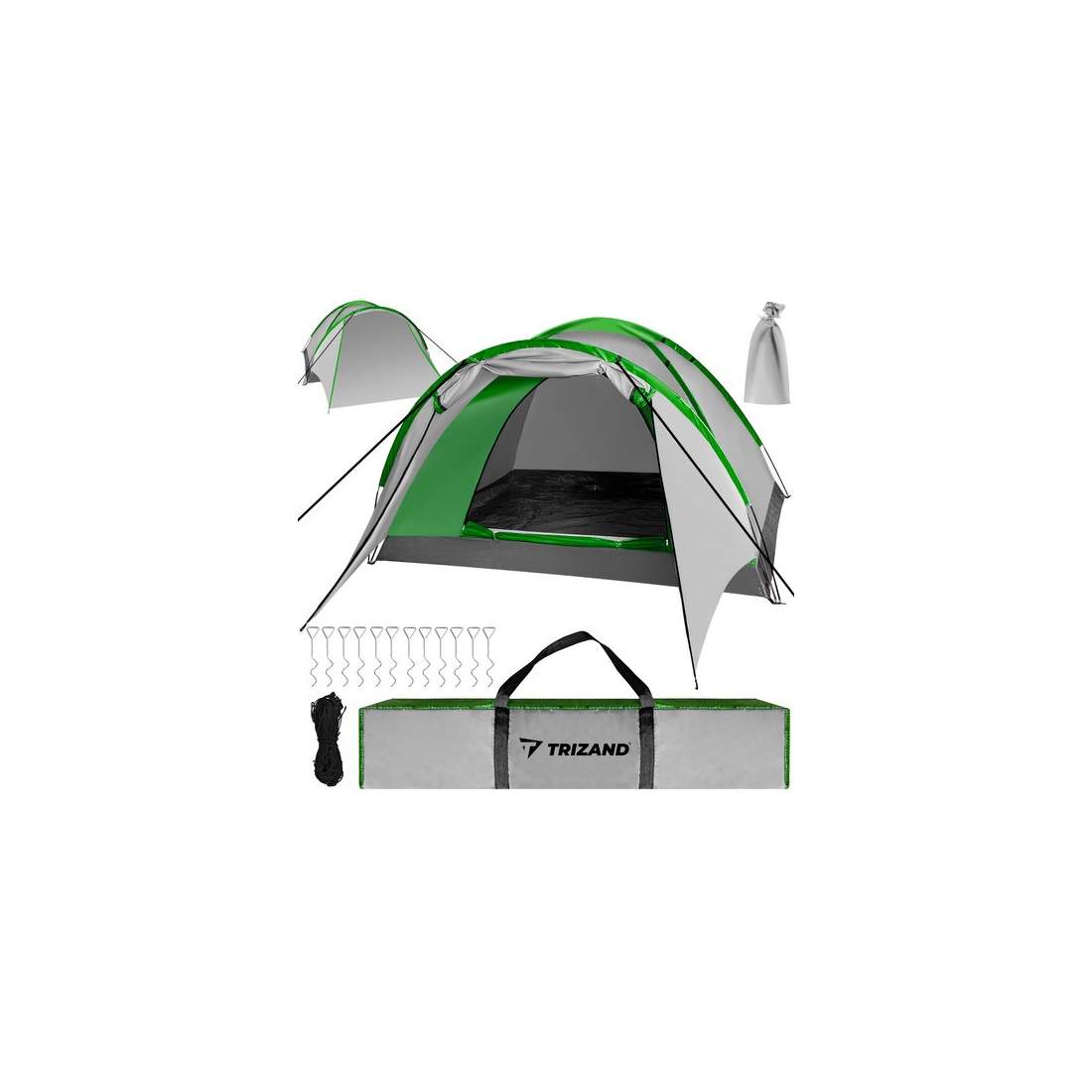 Vattentätt campingtält för 4 personer med vestibul | Hem & Hobby | Pryloteket