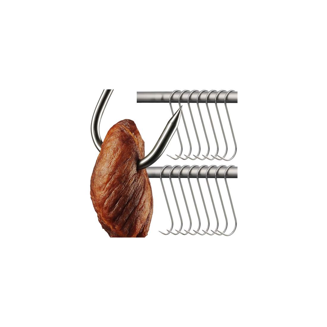 Rökkrokar i rostfritt stål – Set med 15 st, rostbeständiga | Hem & Hobby | Pryloteket