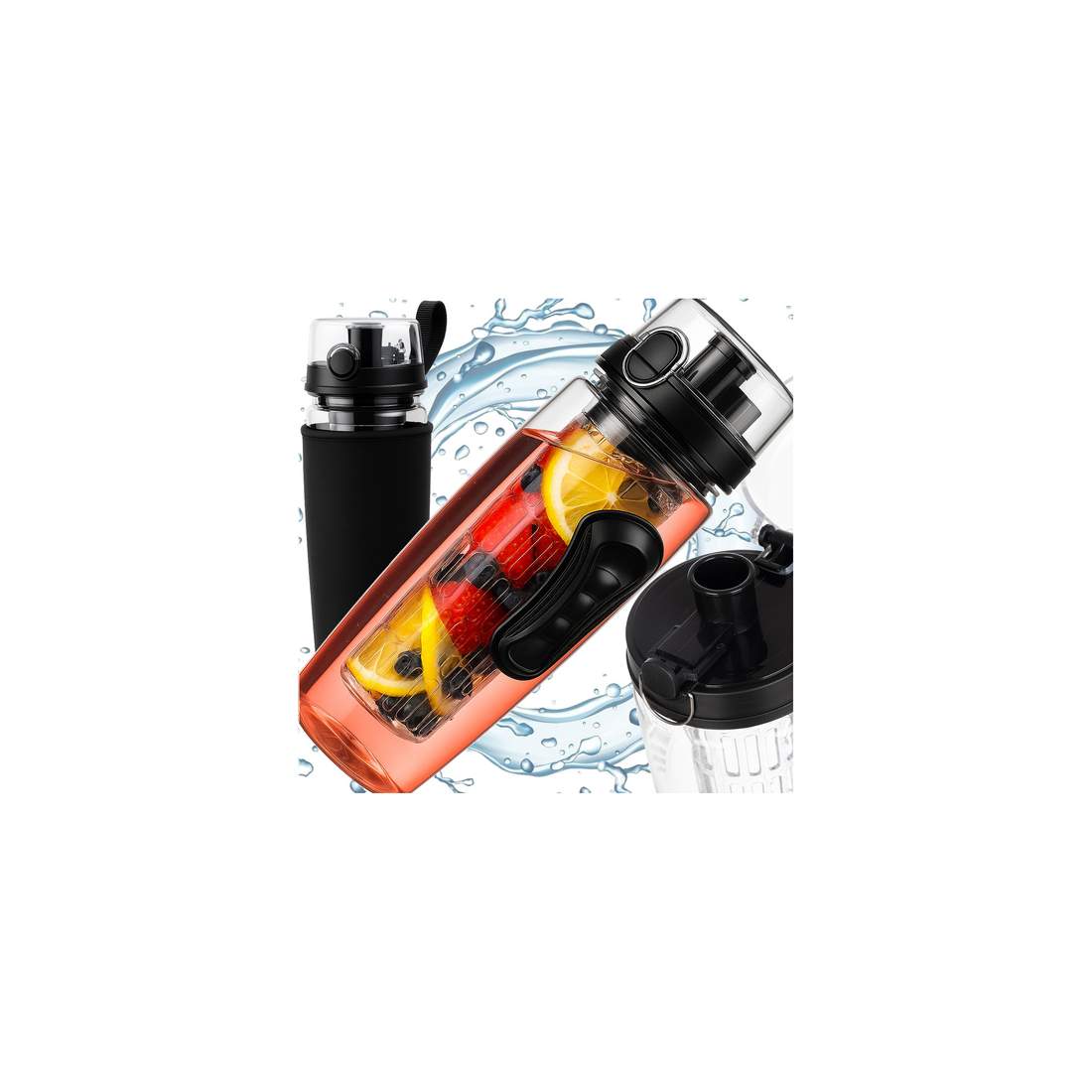 1L läckagesäker sportvattenflaska med fruktinfusionsanordning | Hem & Hobby | Pryloteket
