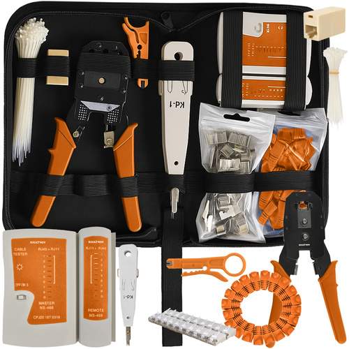 Netværkskabel testersæt – RJ45 RJ11, sæt med 145 dele