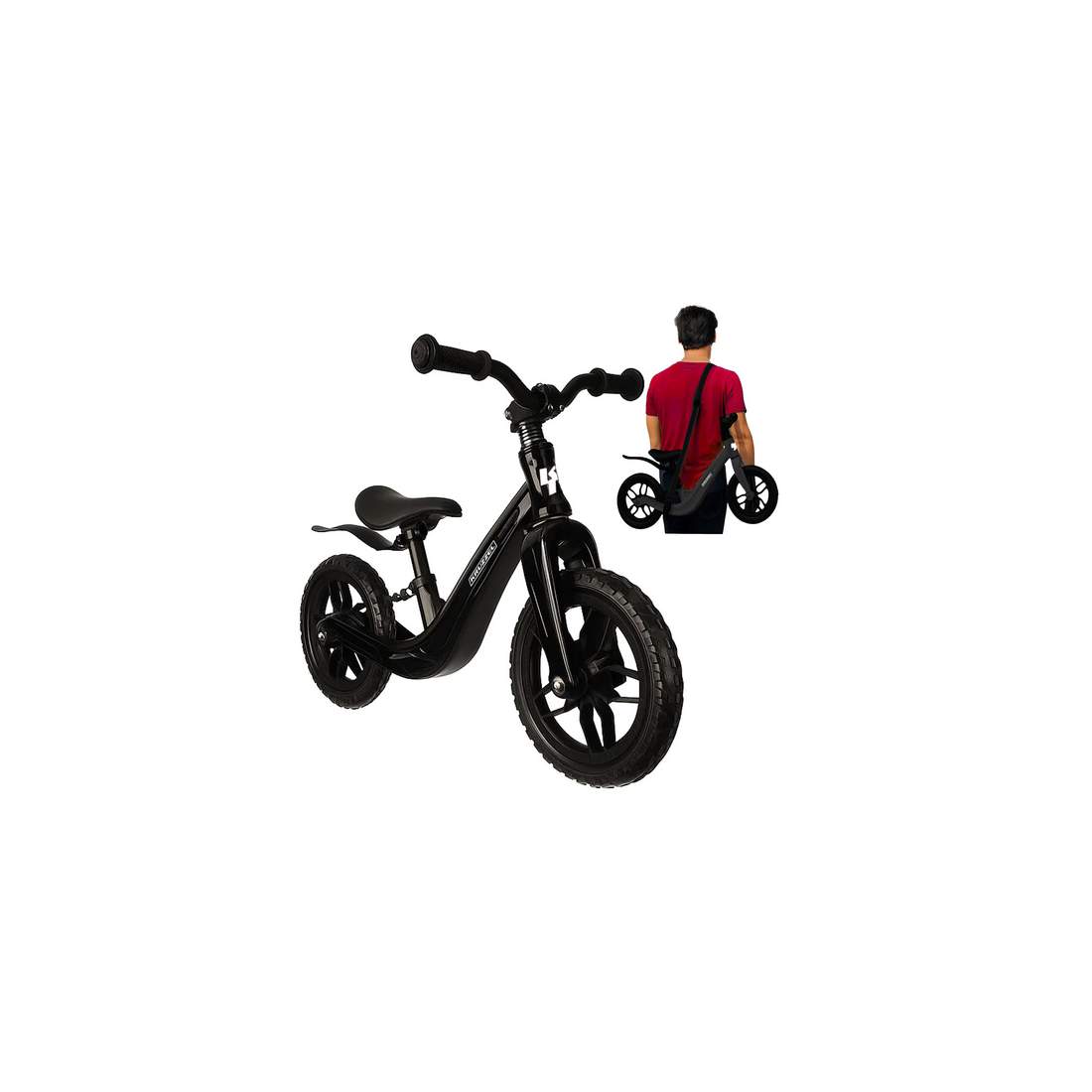 Balanscykel för barn – lätt, justerbar, svart | Hem & Hobby | Pryloteket