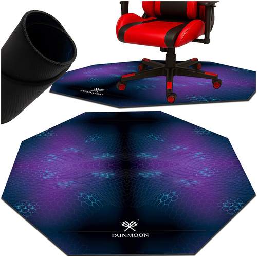 Gaming stolemåtte – skridsikker, vandtæt, 120x120 cm