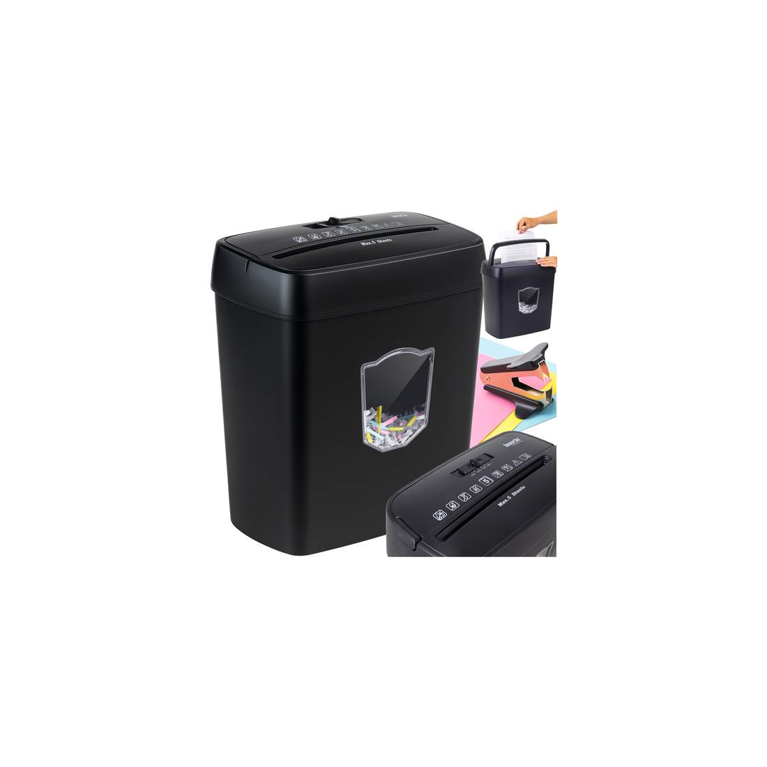 Pappersförstörare, Cross-Cut, 12L behållare, GDPR-kompatibel P-4 | Hem & Hobby | Pryloteket