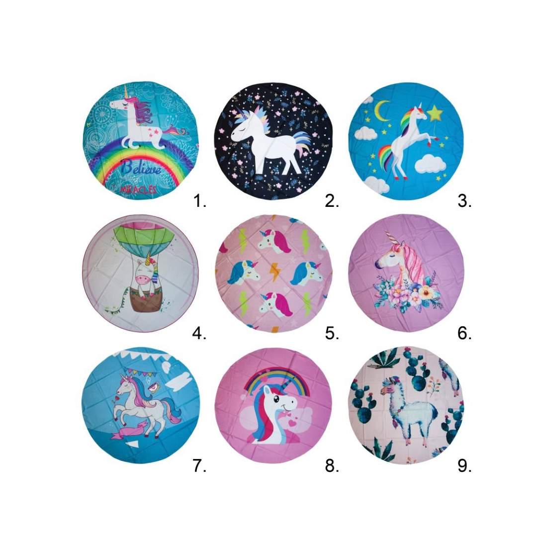 Strandsjal, Unicorn | Hem & Hobby - Hem & Hushåll - Textil - Strandsjalar | Pryloteket