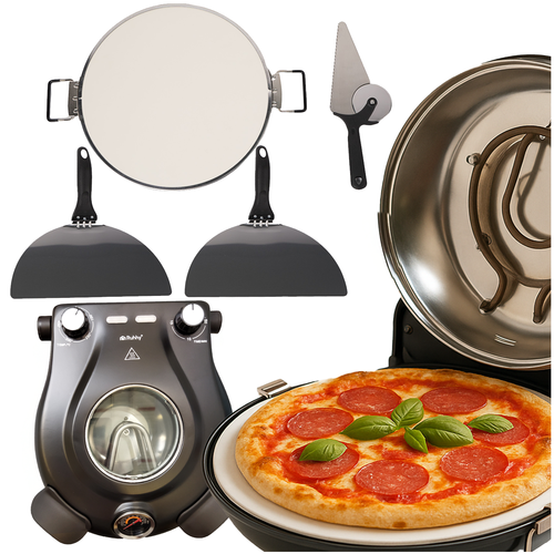 Elektrisk pizzaovn med keramisk sten – 450°C Max varme