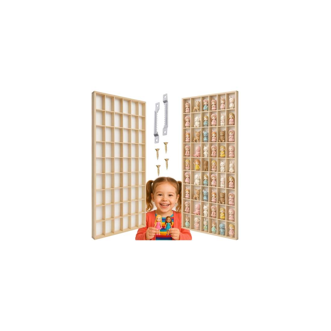 Dockhylla av trä – 54 fack, säker och enkel montering | Hem & Hobby | Pryloteket