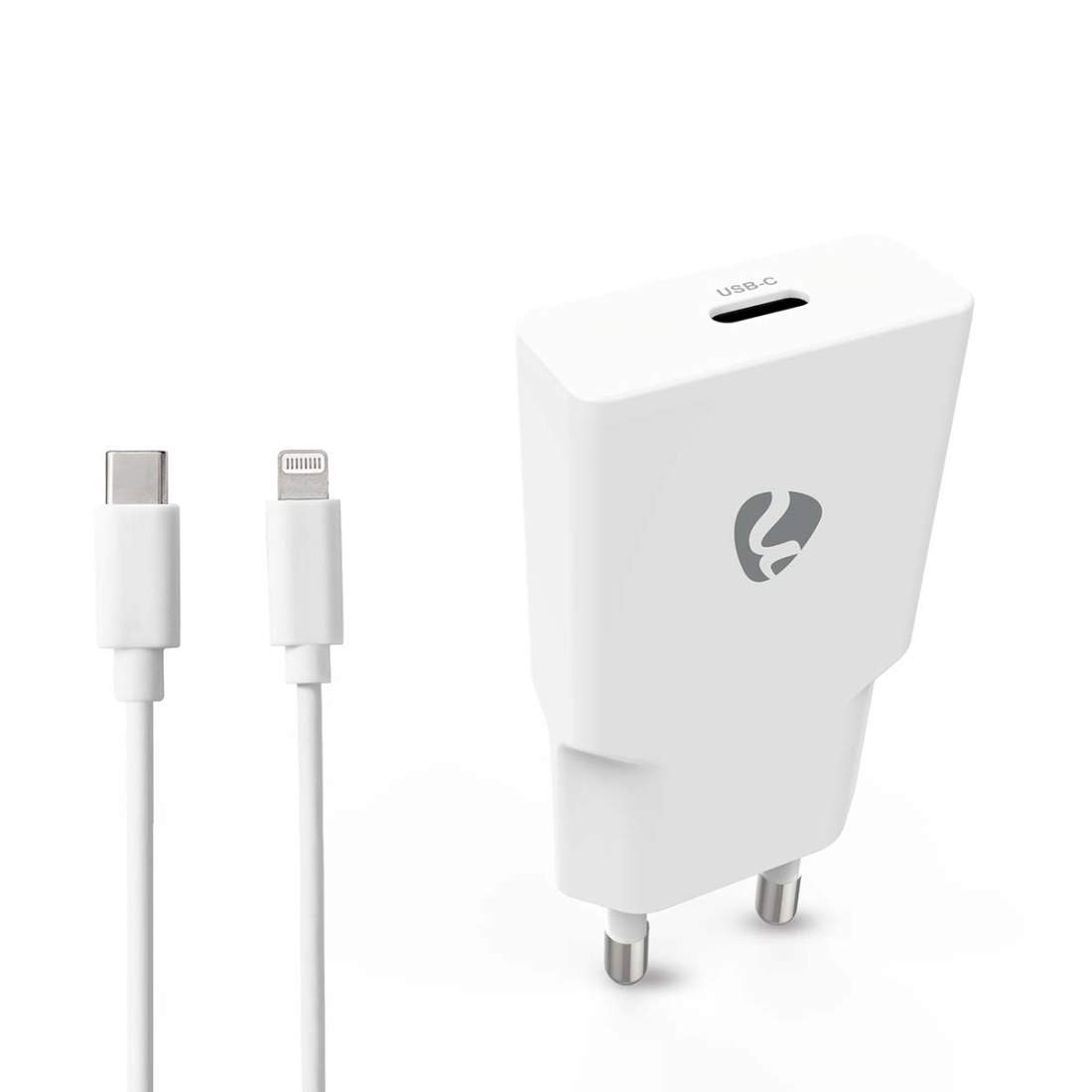 USB-C GaN Väggladdare 20W med Lightning-kabel | Hem & Hobby | Pryloteket