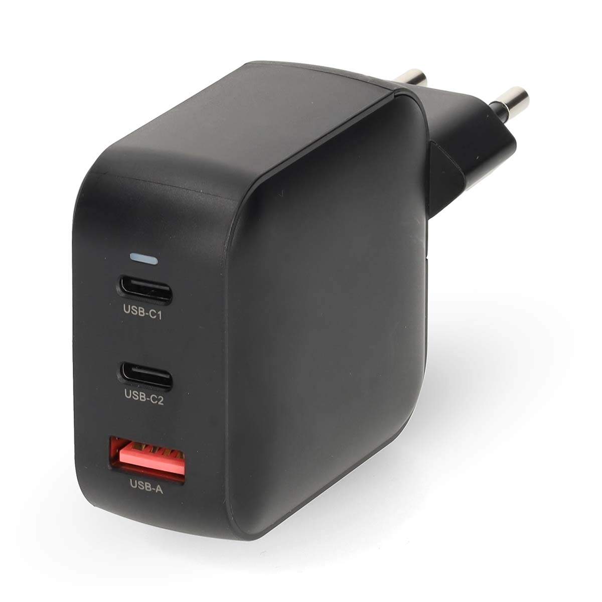 100W GaN vægoplader, 3 porte, USB-C PD & USB-A billede