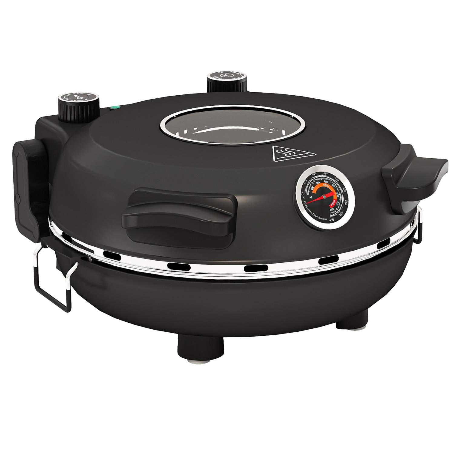 Elektrisk pizzaovn – 430°C, 1200W, 30cm stenplade