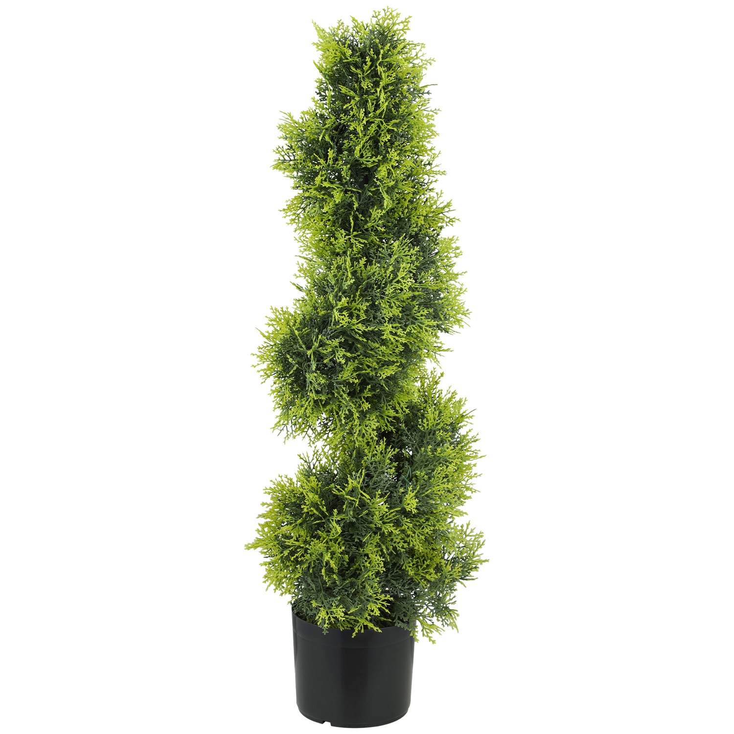 Kunstigt spiral topiary træ – 90 cm, UV-resistent, ingen vedligeholdelse