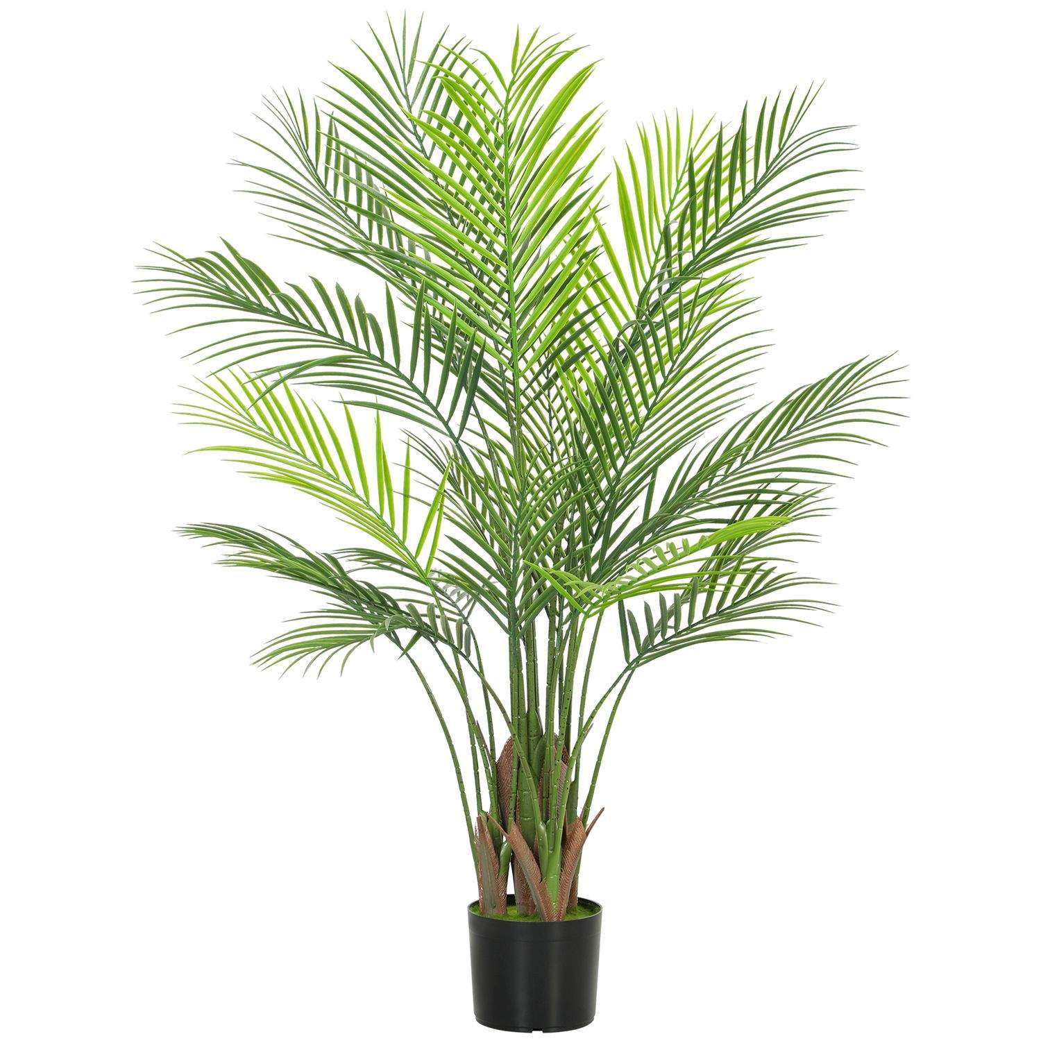 Kunstigt Areca-palmetræ – 120 cm, UV-resistent, indendørs/udendørs