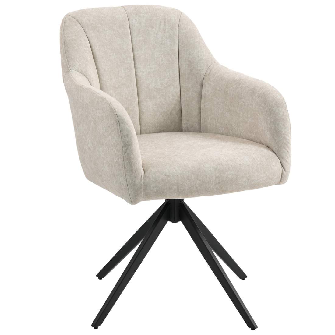 Swivel Accent Chair – Tygklädsel, armstöd, beige | Hem & Hobby | Pryloteket