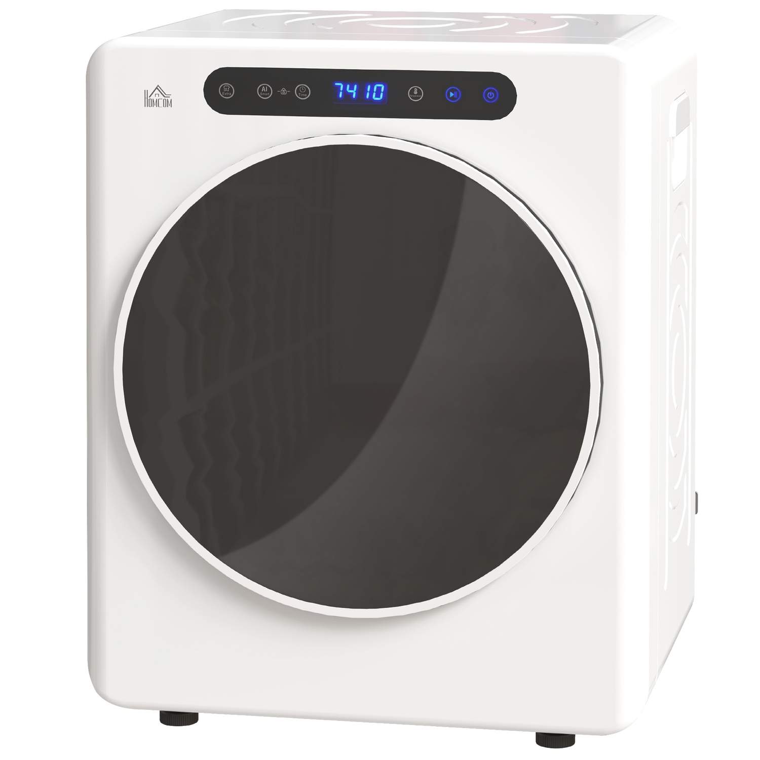 Kompakt tørretumbler, 6 programmer, 4 kg kapacitet, berøringskontrol