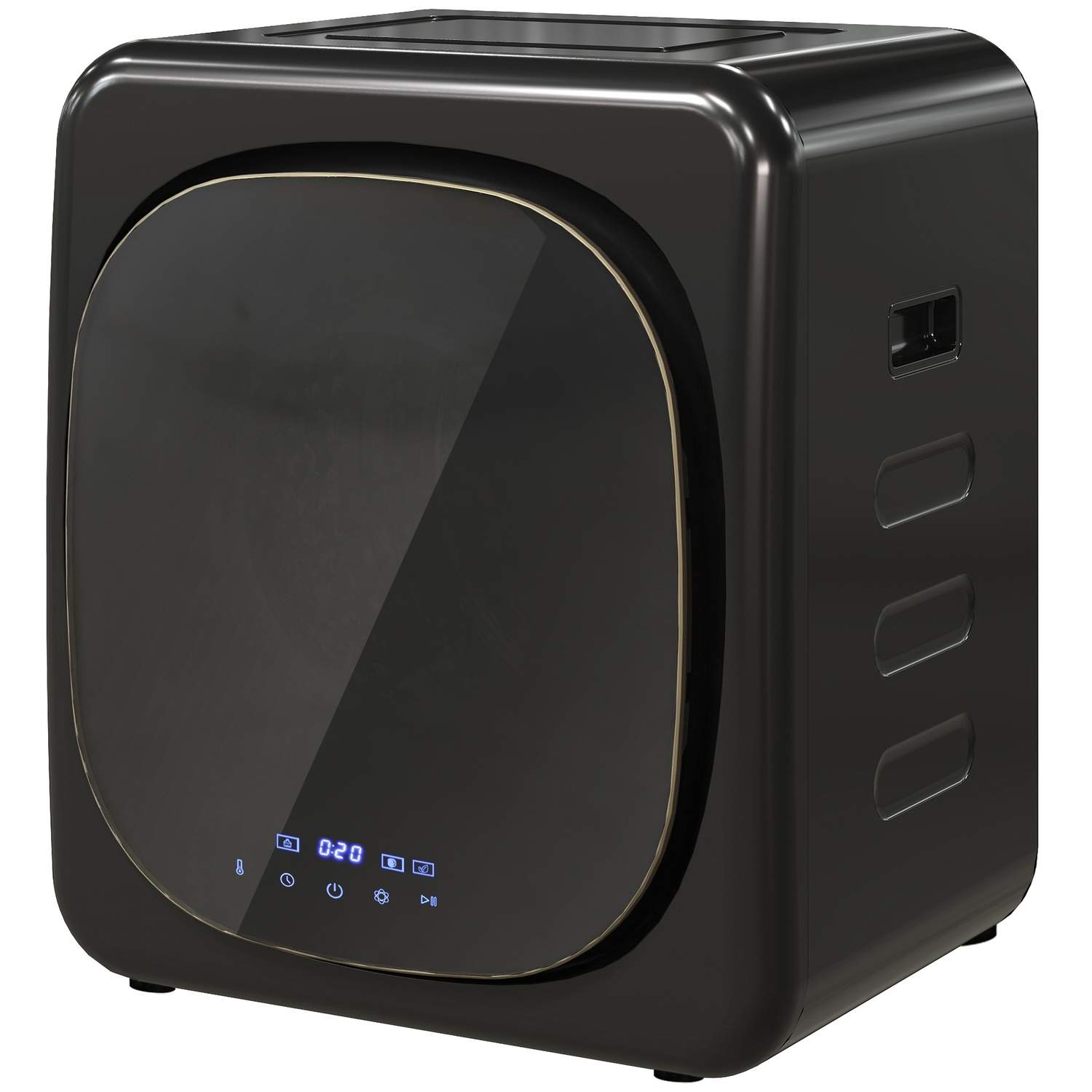 Kompakt 4 kg ventiltork med UV-sterilisering – Svart | Hem & Hobby | Pryloteket