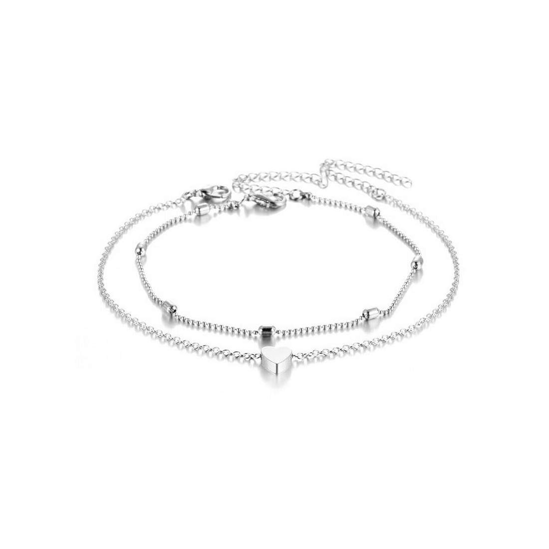 Vristlänk, 2x - Silver | Mode & Accessoarer - Smycken, Smyckesset & Tillbehör - Övrigt | Pryloteket