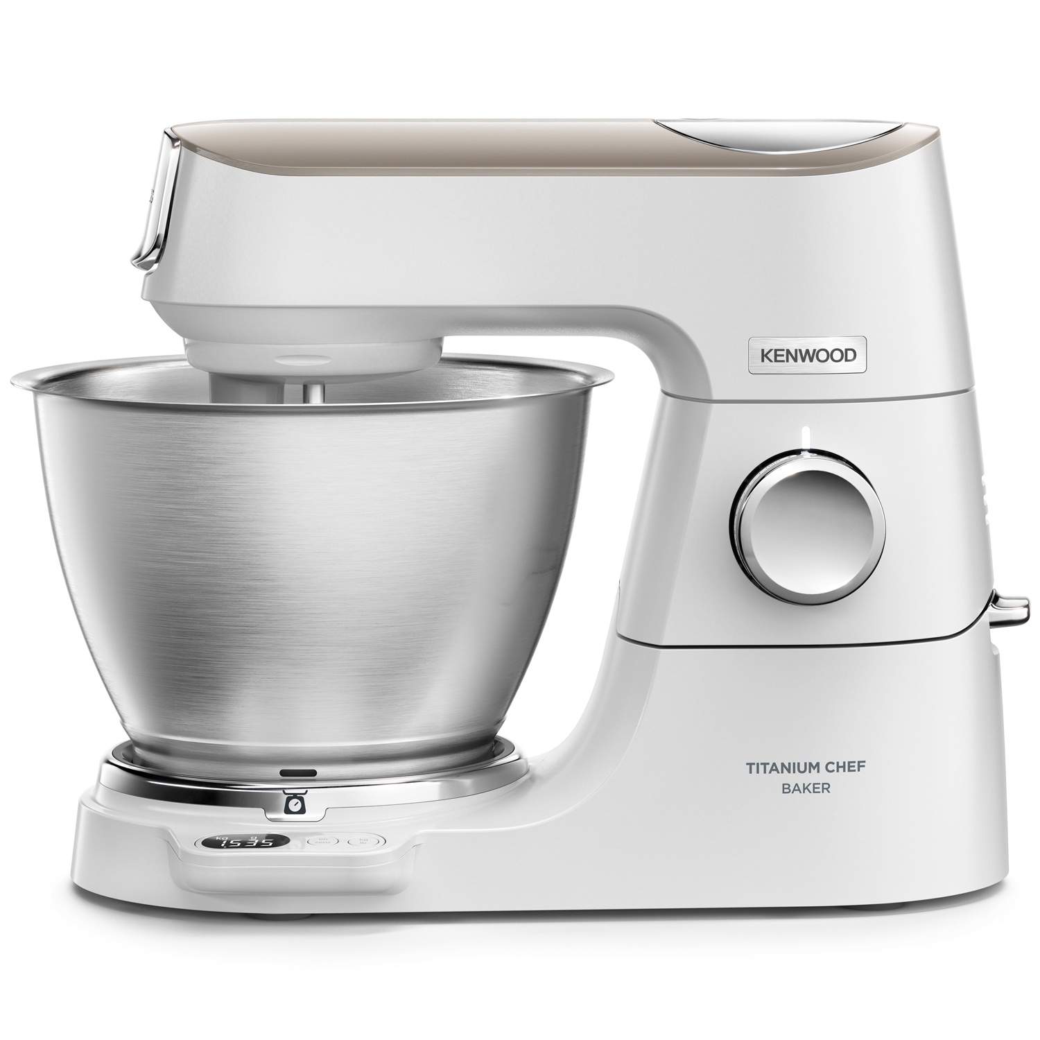 Alternativ bild 0 för Kenwood Titanium Chef Baker KVC65.001WH - Matberedare - 1200 W - vit/champagne cream