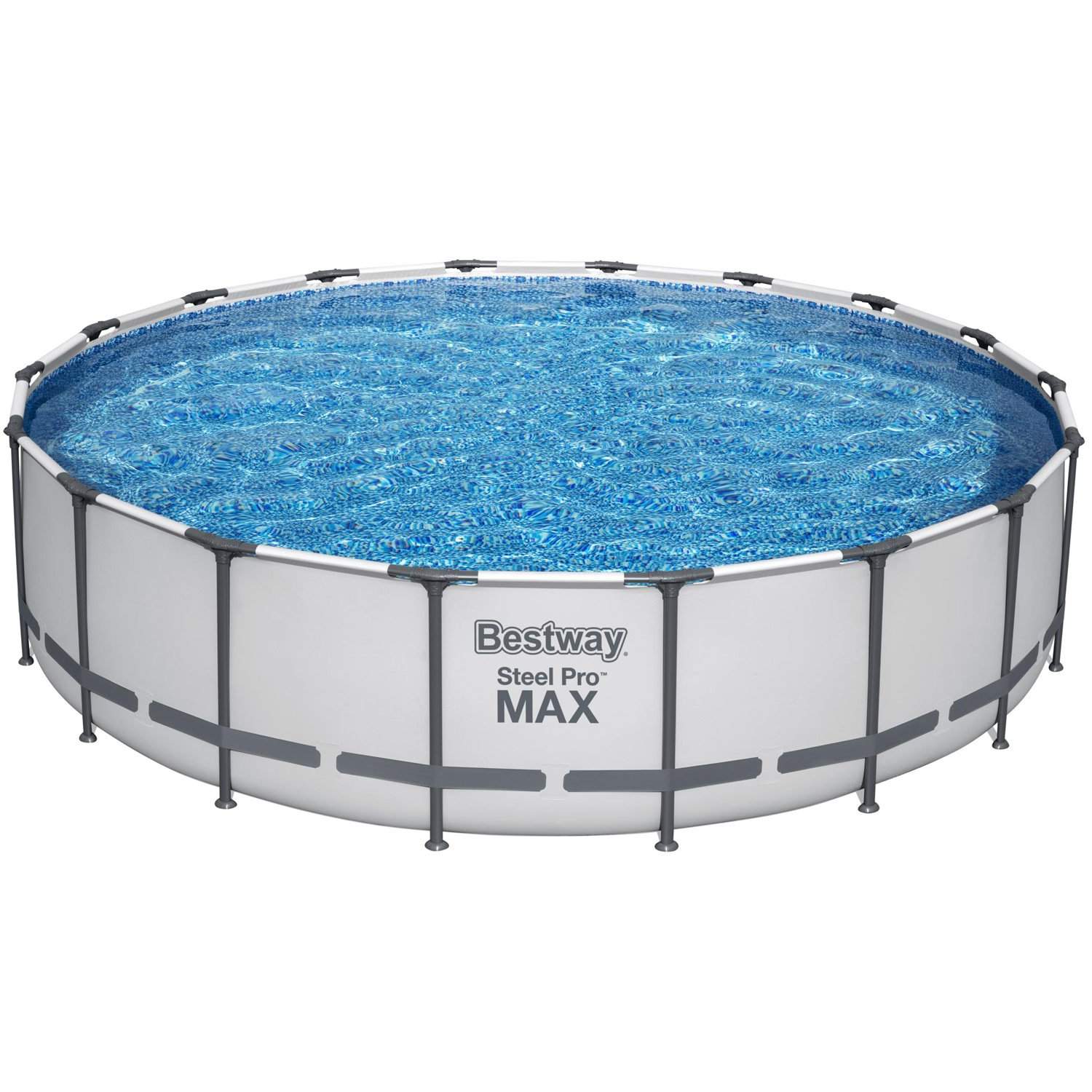 Stålramme pool 5,49m x 1,22m med filterpumpe billede
