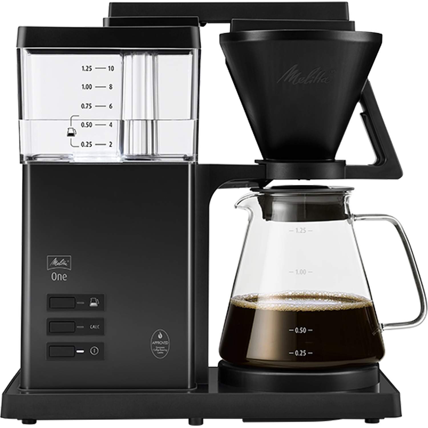 Kaffemaskine – 10-kopper, rustfrit stål, hurtig brygning billede
