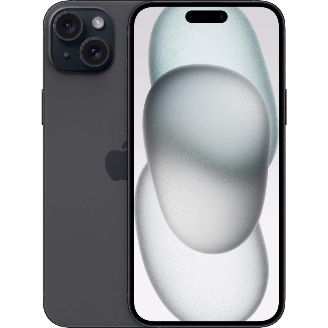 Produktfoto för Apple iPhone 15 Plus - 5G smartphone - dual-SIM / Internal Memory 256 GB - OLED-skärm - 6.7 - 2796 x 1290 pixels - 2 bakre kameror 48 MP, 12 MP - front camera 12 MP - svart
