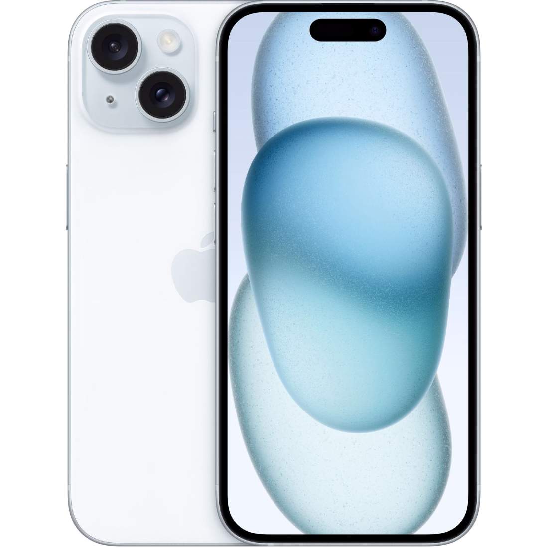 Produktfoto för Apple iPhone 15 - 5G smartphone - dual-SIM / Internal Memory 512 GB - OLED-skärm - 6.1 - 2556 x 1179 pixlar - 2 bakre kameror 48 MP, 12 MP - front camera 12 MP - blå