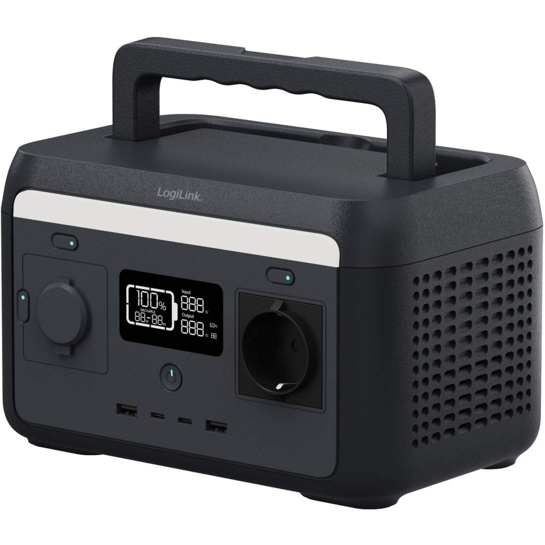 Bärbar kraftstation 300W, 204,8Wh, 6 portar, LED-skärm | Hem & Hobby | Pryloteket
