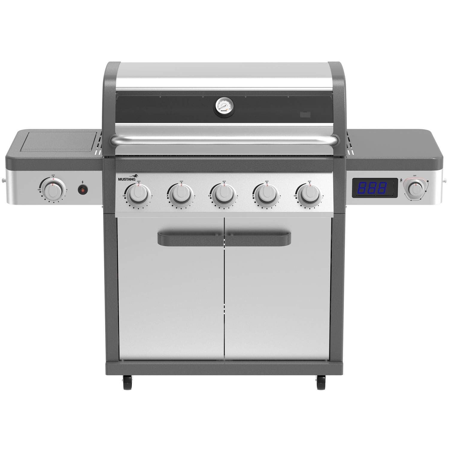 Gasgrill med termostat, 5 brännare, infraröd sidobrännare | Hem & Hobby | Pryloteket