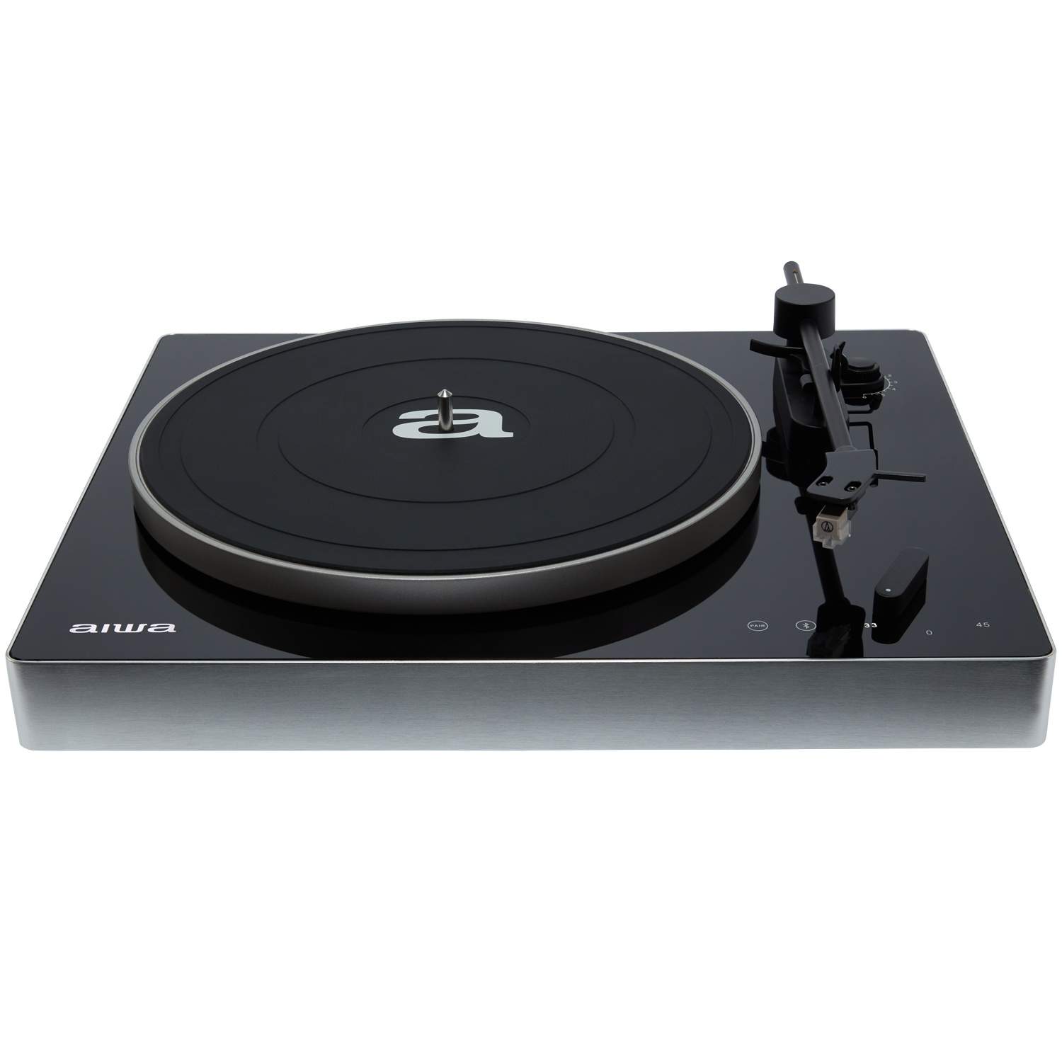 Bluetooth Pladespiller med USB-optagelse – Sort billede