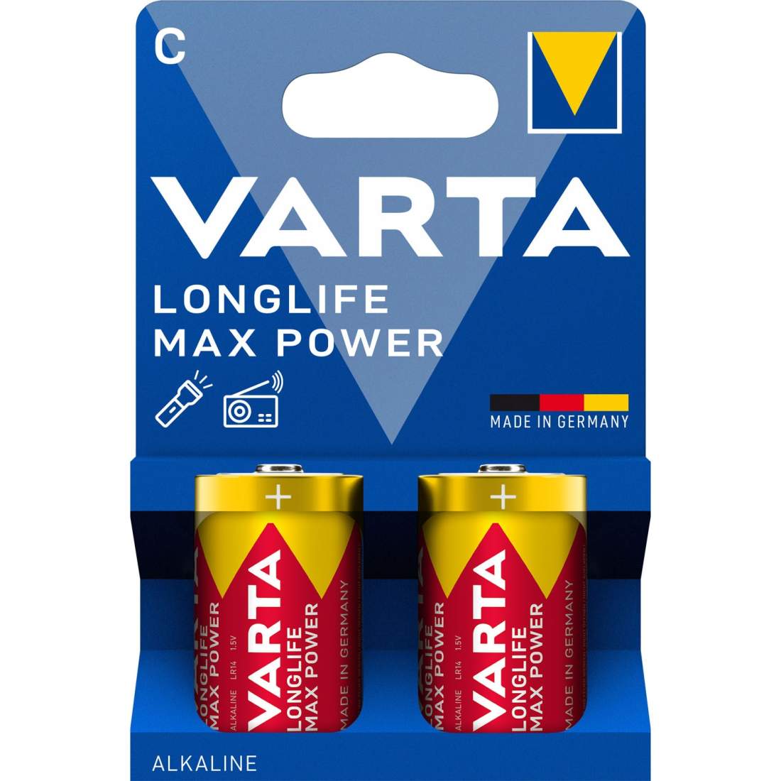 C-batterier 2-pack – Longlife Max Power, högteknologiska enheter | Hem & Hobby | Pryloteket