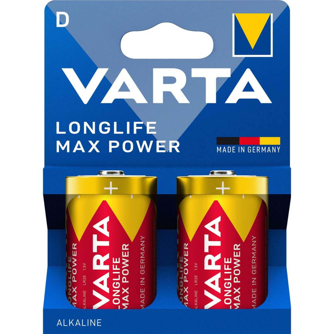 D Batterier, Longlife Max Power, 2-pack | Hem & Hobby | Pryloteket