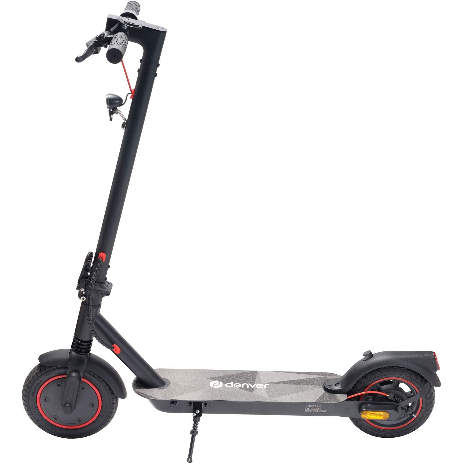 E-Scooter 450W, 20 km/t, 10"" hjul, foldbar, sort