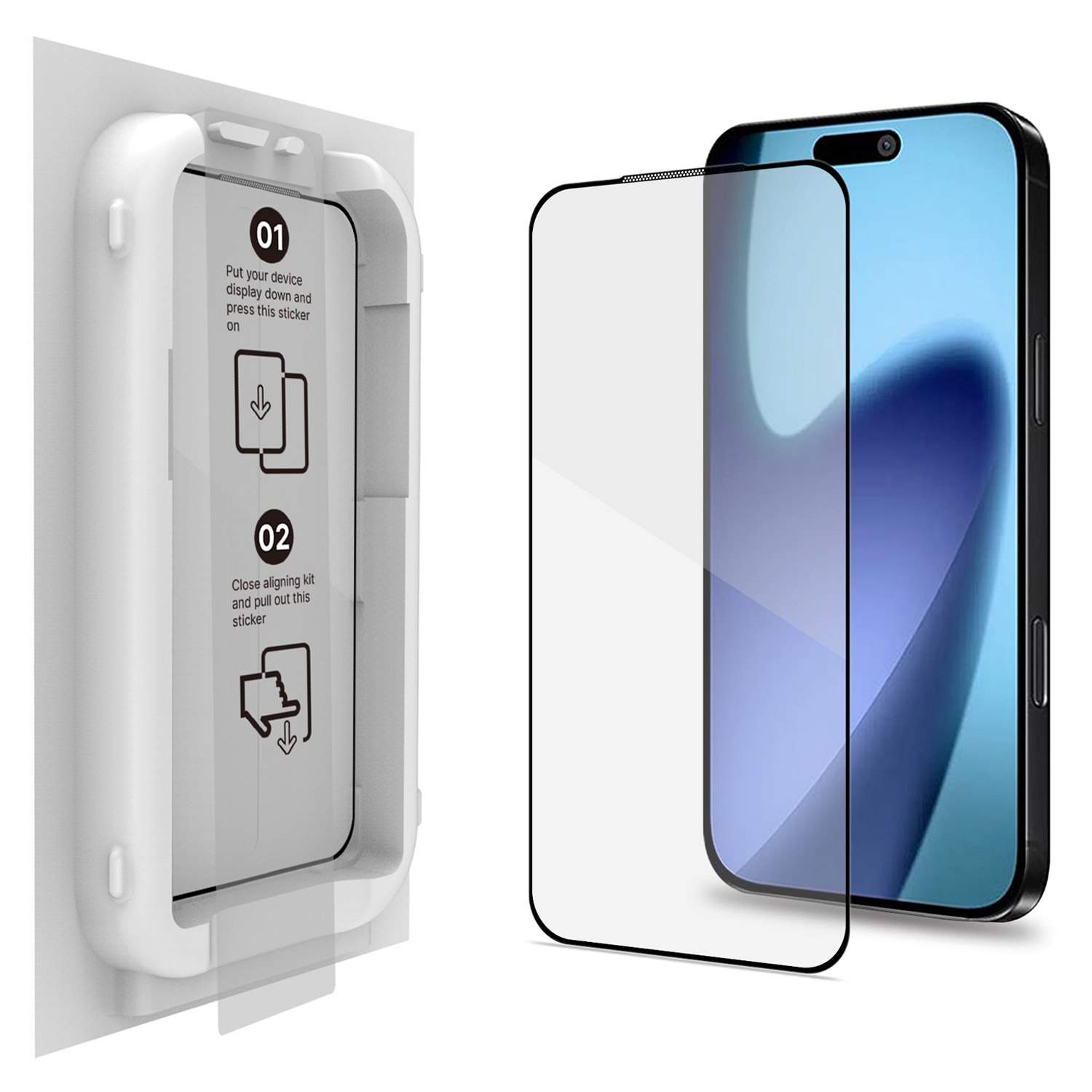 iPhone 17 skärmskydd i härdat glas med applikator | Hem & Hobby | Pryloteket