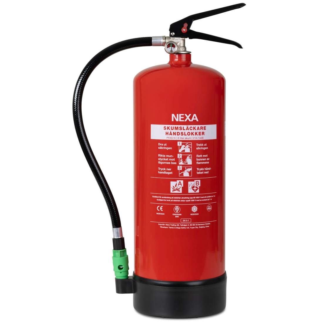 Skumbrandsläckare, röd, 6L, PFAS-fri | Hem & Hobby | Pryloteket