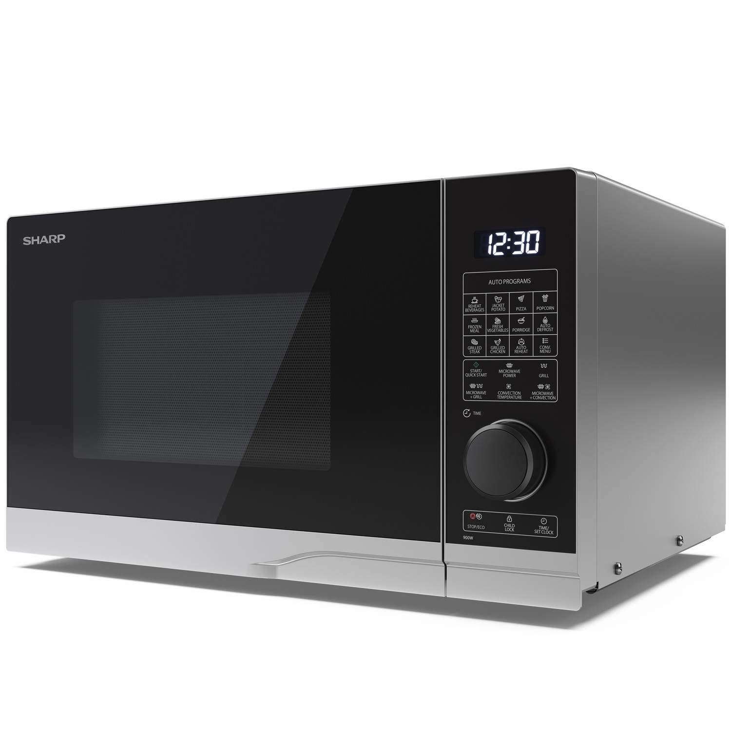 Alternativ bild 0 för Sharp Premium series YC-PC254AE-S - microwave oven with convection and grill - freestanding - silver