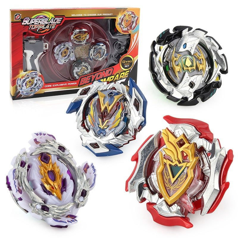 Superblade Top Plate battle set 4-pack - Rød