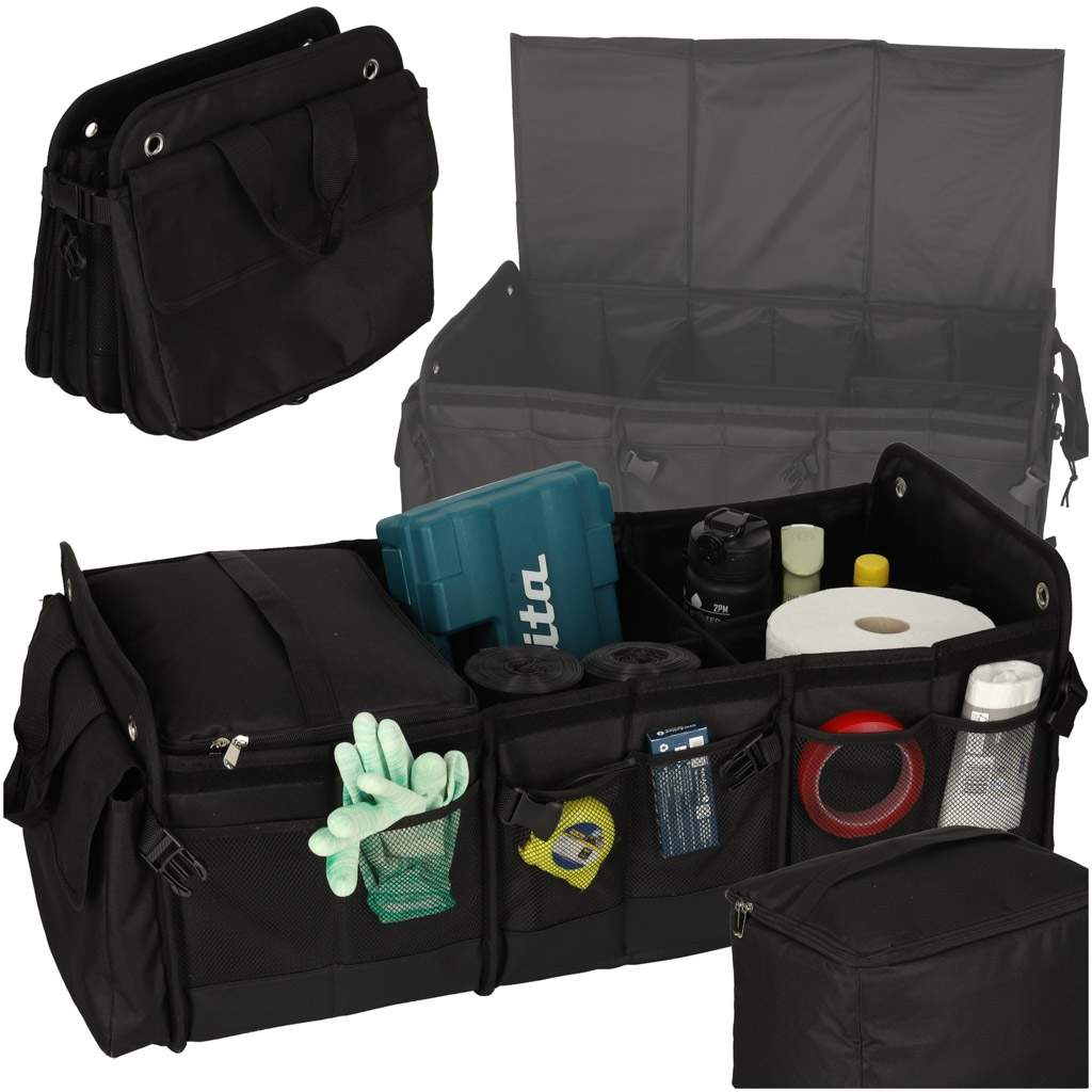 Bil bagagerumsorganisering med termopose, 37x76x32cm