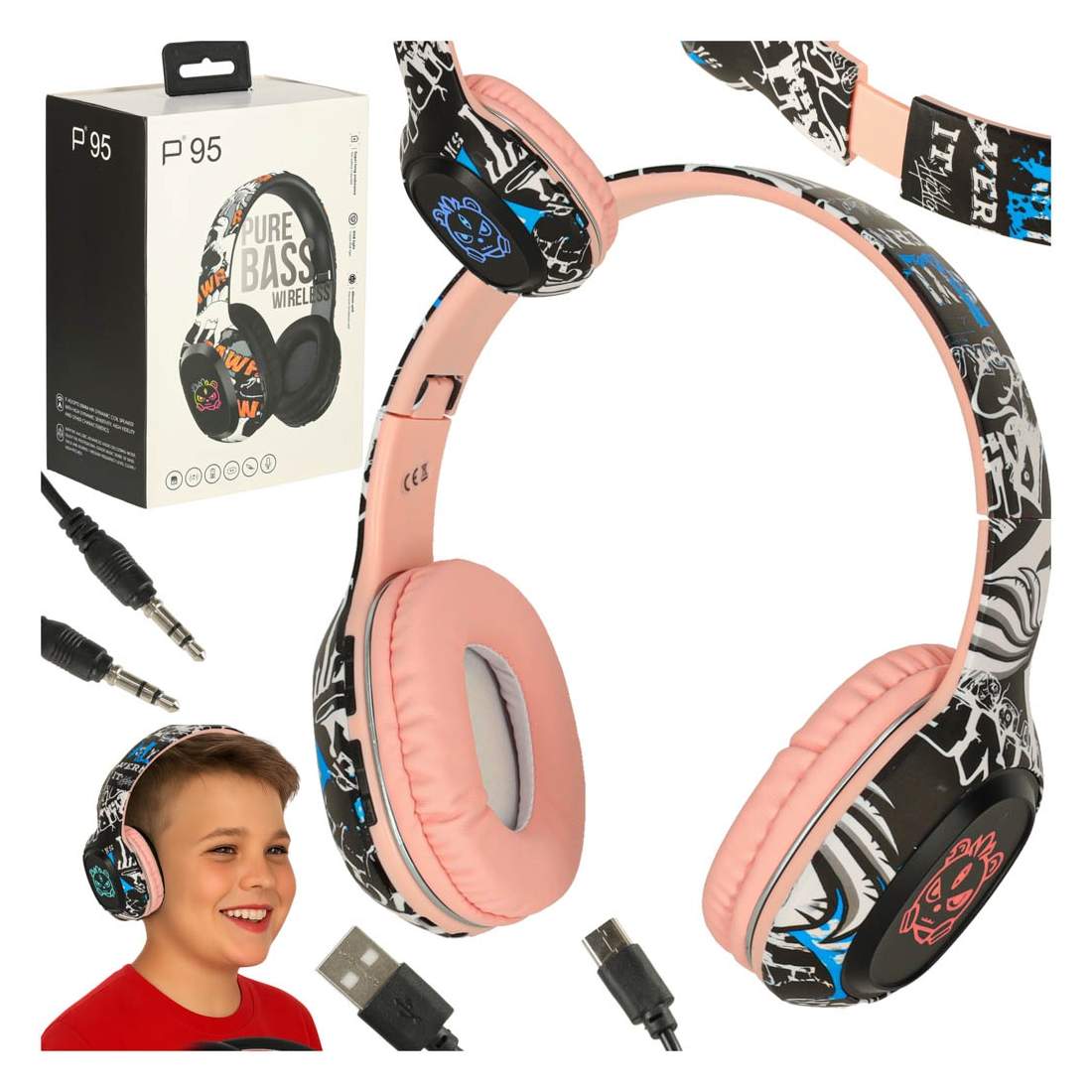 Bluetooth trådlösa in-ear sporthörlurar – rosa | Hem & Hobby | Pryloteket