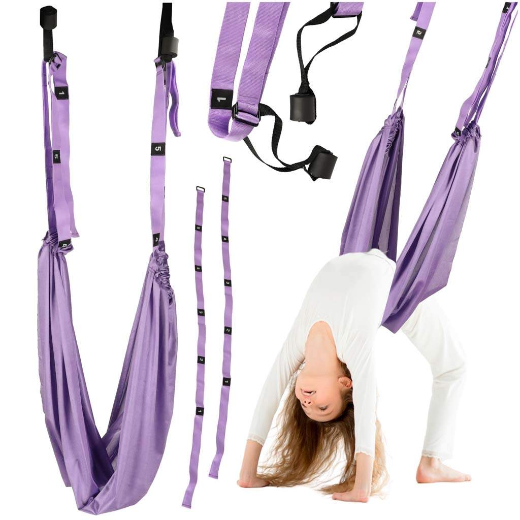 Aerial Yoga Hængekøjeslynge – Sensorisk træning, 100 kg kapacitet