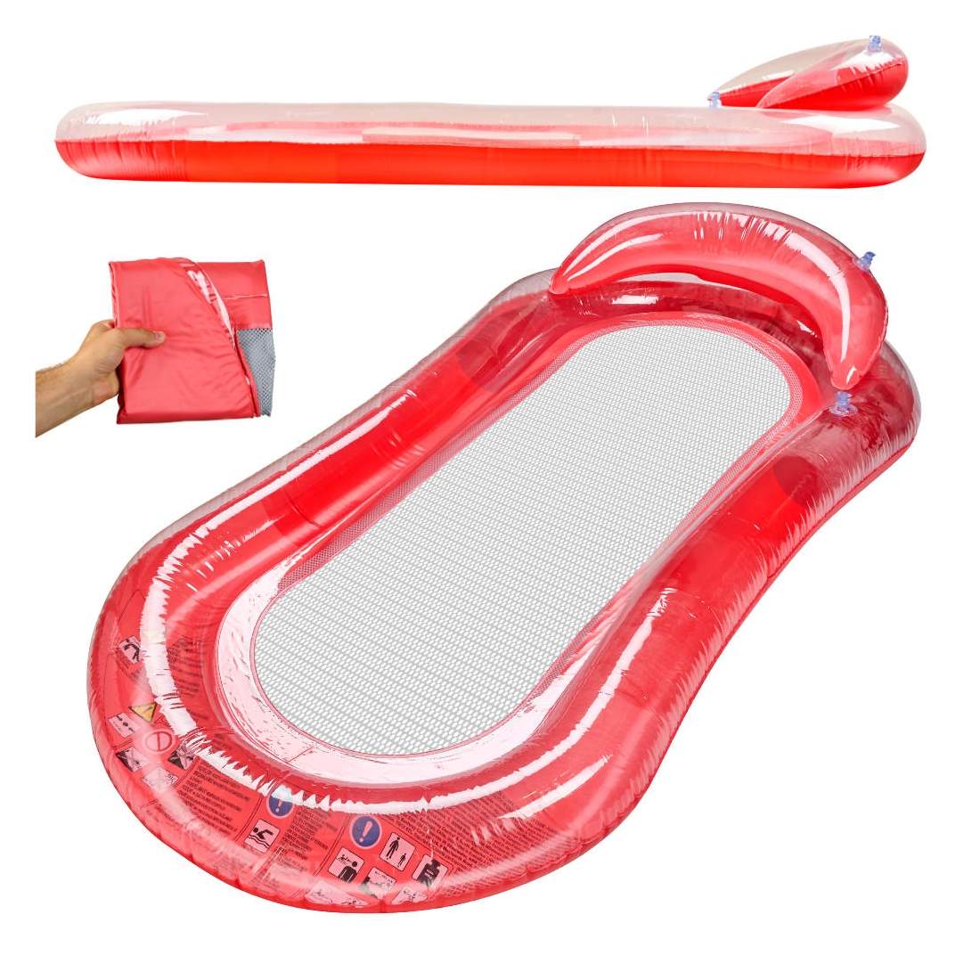 Uppblåsbar poolmadrass med mesh – Koppla av med stil | Hem & Hobby | Pryloteket