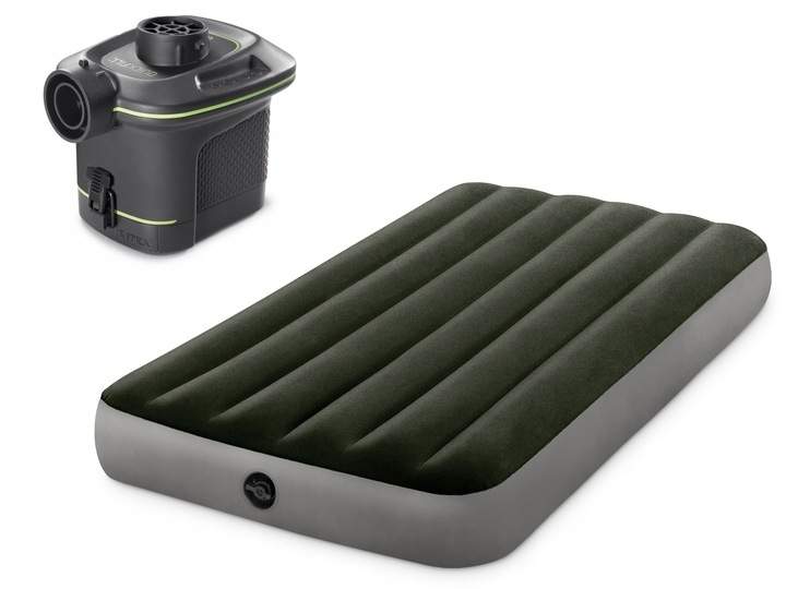 Luftmadras med indbygget elektrisk pumpe – Queen Size