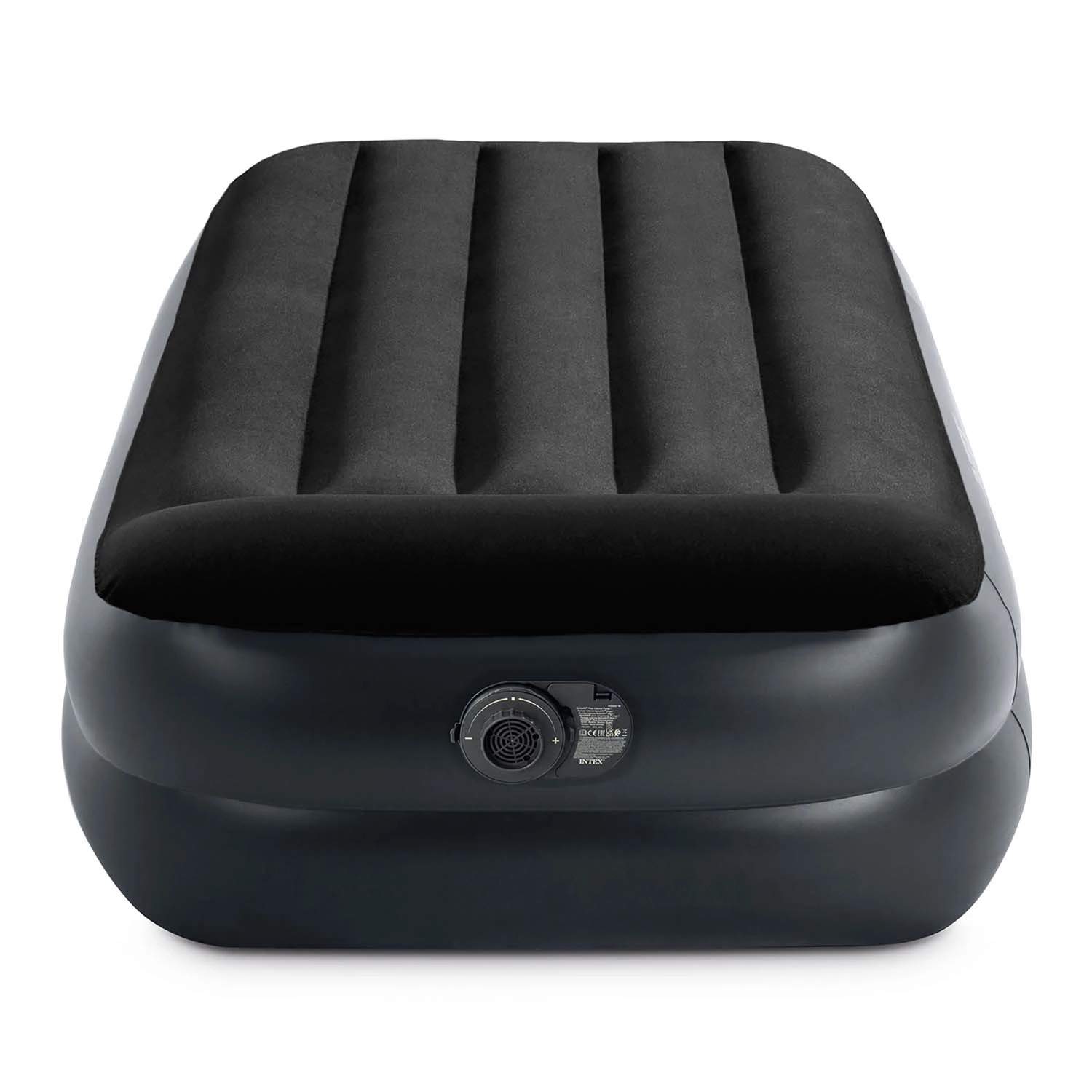 Enkelt luftmadras med indbygget pumpe, 191x99x42 cm