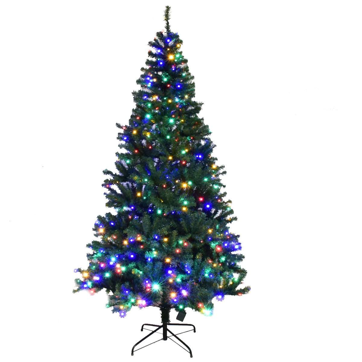 Kunstigt juletræ med LED lys, 210cm