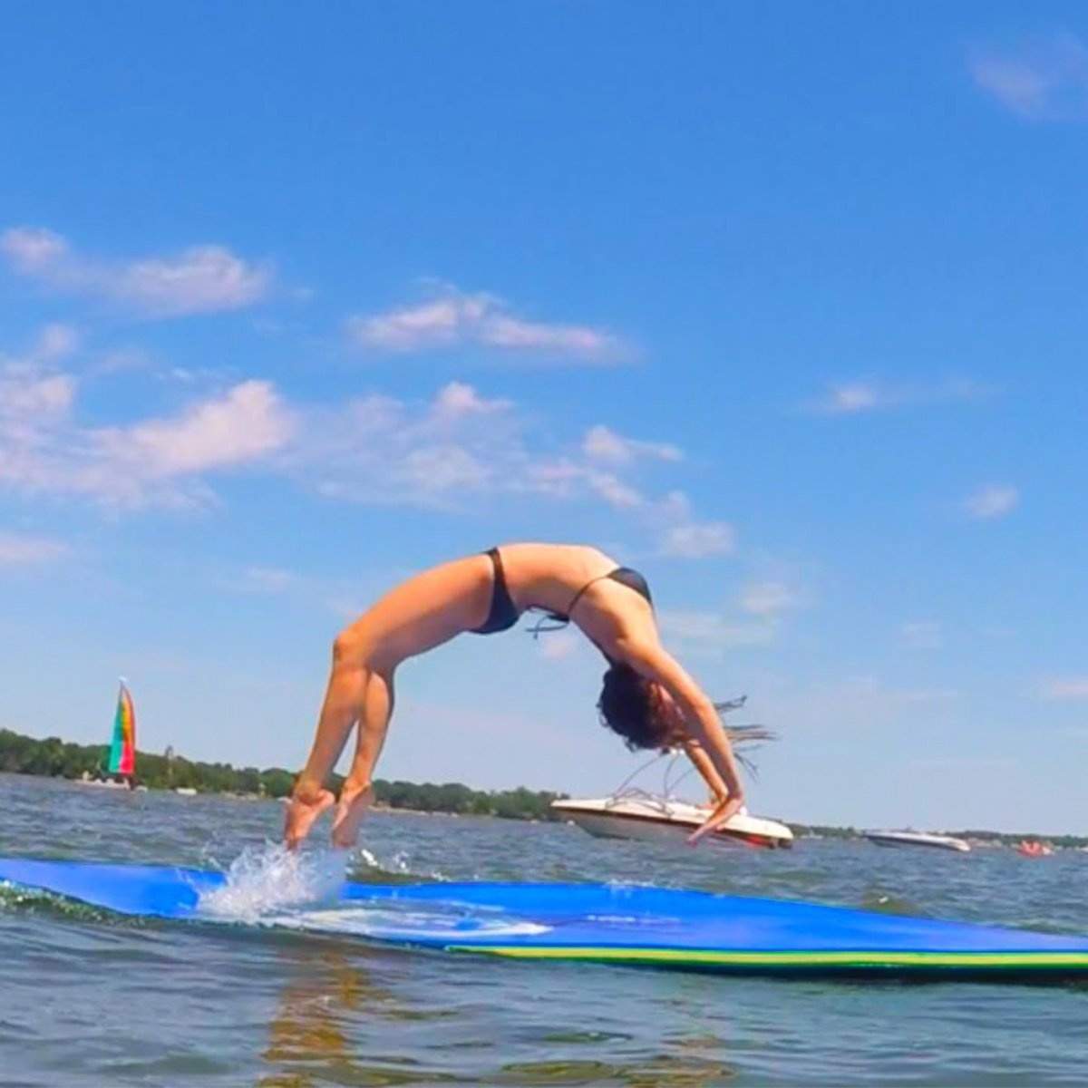 Flydende vandmåtte – Slidstærk, Ergonomisk, 270x180 cm