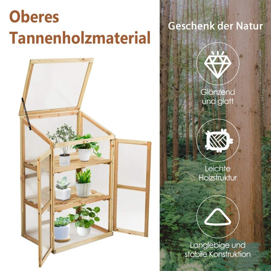 Kallstomme av trä – 3-våningshus, 60x45x100 cm | Hem & Hobby | Pryloteket