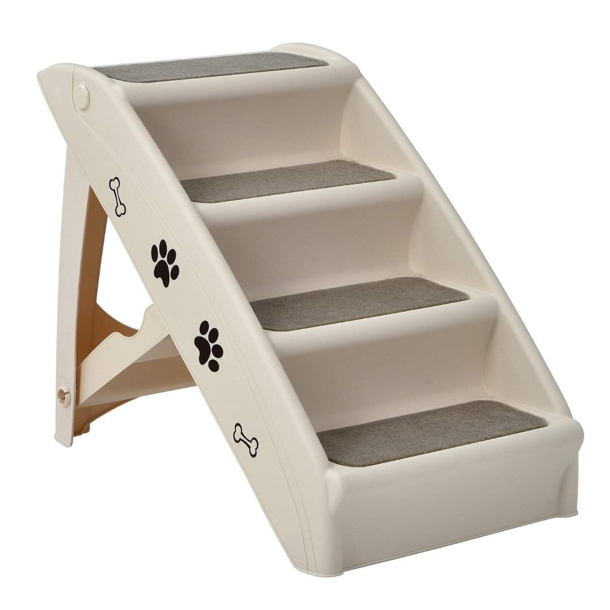 4-trins foldestige til kæledyr – skridsikker, nem opbevaring