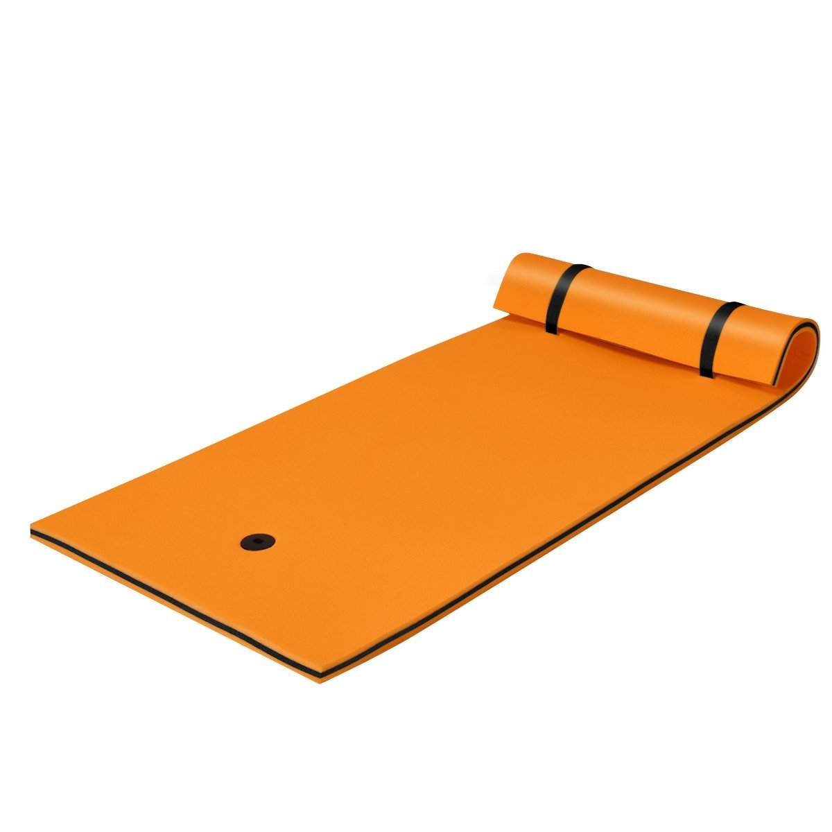 Flydende vandmåtte – Slidstærkt XPE-skum, 220 x 90 cm, Orange