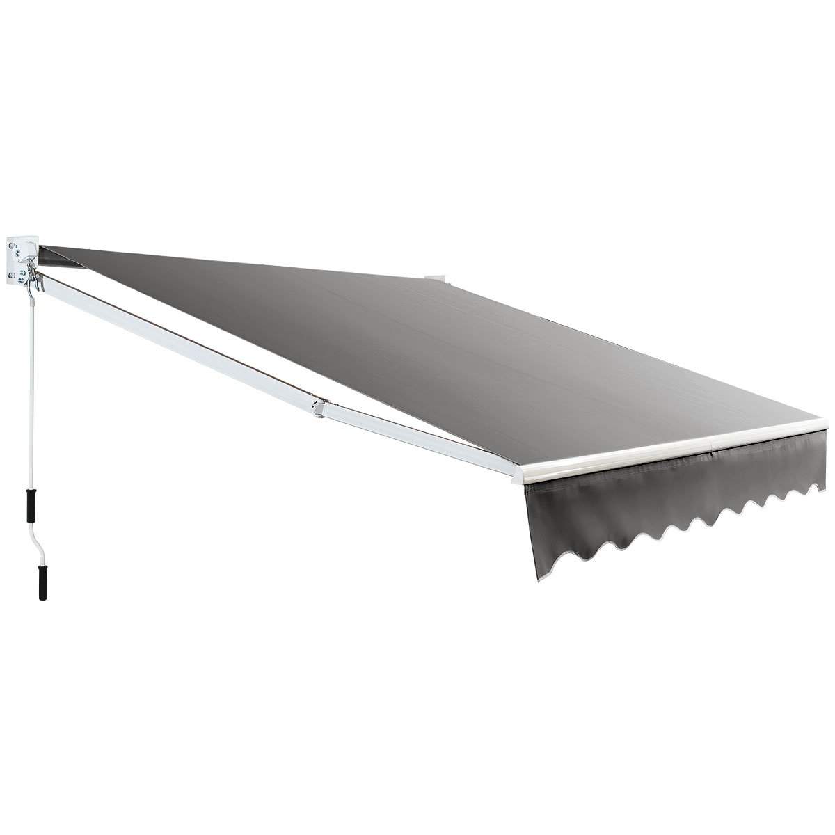 Infällbar aluminium altanmarkis, 245x200 cm, Grå | Hem & Hobby | Pryloteket