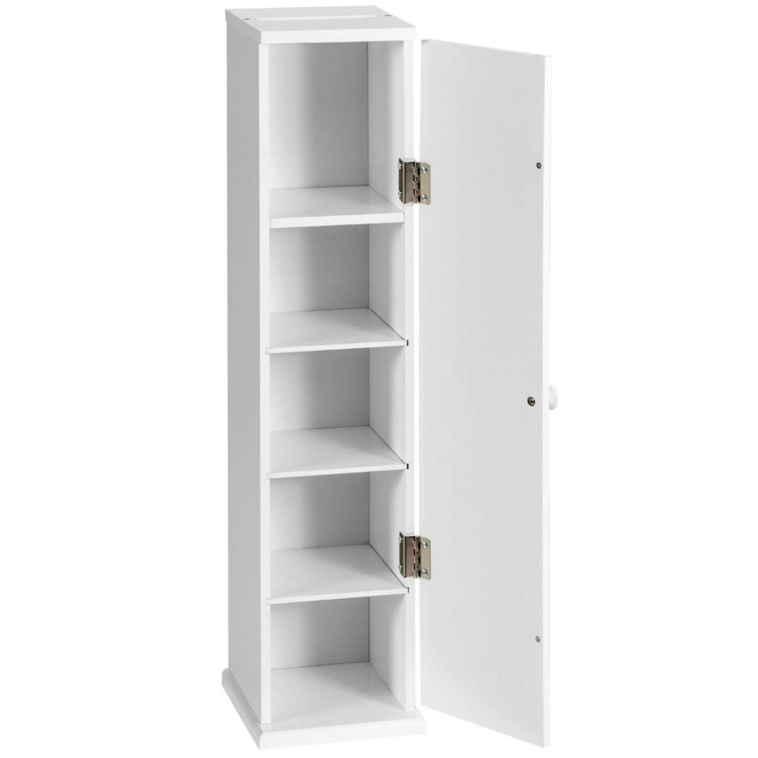 Badrumsförvaringsskåp – justerbara hyllor, kompakt design | Hem & Hobby | Pryloteket